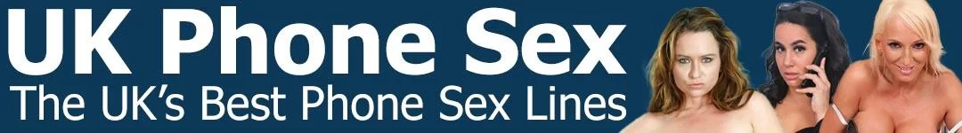 Cheap 36p phone sex lines UK banner with women promoting adult chat services